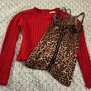 Red Abercrombie & Fitch Sweater